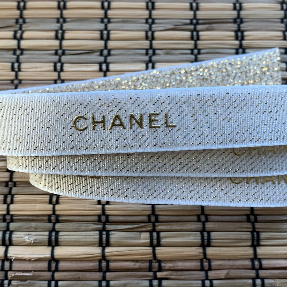 Chanel Ribbon 3 Yards! designer Easter Basket Decor